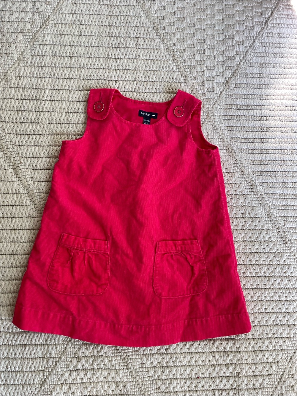 BabyGap Hot Pink Corduroy Dress